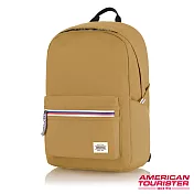 AT美國旅行者 Carter防水拉鍊繽紛海洋風休閒後背包(卡其)