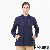 【HAKERS 哈克士】女 抗UV快乾外套(米白/暮光藍 二色可選)M暮光藍