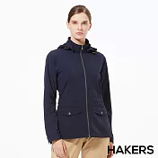 【HAKERS 哈克士】女 抗UV快乾外套(玫粉/海軍藍 二色可選)M海軍藍