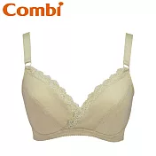 【日本Combi】天然彩棉鋼圈哺乳內衣/胸罩綠色L