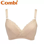 【日本Combi】天然彩棉鋼圈哺乳內衣/胸罩褐色L