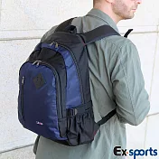 Ex-Sports亞克仕 後背包 休閒多功能 風尚藍色