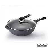 【義大利CUOCO】大寶T3系列鈦晶岩炒鍋34cm(附蓋)