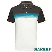 【HAKERS 哈克士】男款 短袖POLO衫(深灰/紫色 二色可選)M深灰