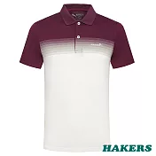 【HAKERS 哈克士】男款 短袖POLO衫(深灰/紫色 二色可選)M紫色