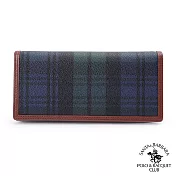 SANTA BARBARA POLO．聖大保羅 - 經典綠格系列 二折扣式長夾 SB38-00507