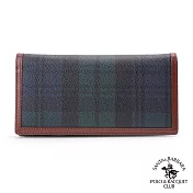SANTA BARBARA POLO．聖大保羅 - 經典綠格系列 11卡長夾 SB38-01207