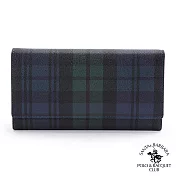 SANTA BARBARA POLO．聖大保羅 - 經典綠格系列 多層次手拿包 SB38-06807