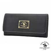 SANTA BARBARA POLO．聖大保羅 - 幸福微糖系列 單釦長夾-經典黑 SB58-03301