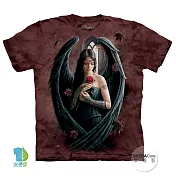 【摩達客】美國進口The Mountain 天使玫瑰 純棉環保短袖T恤2XL棕色