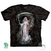 【摩達客】美國進口The Mountain 血魔女死神 純棉環保短袖T恤S黑色