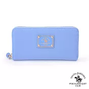 SANTA BARBARA POLO．聖大保羅 - 幸福微糖系列 拉鍊長夾-寧靜藍 SB58-03413