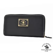 SANTA BARBARA POLO．聖大保羅 - 幸福微糖系列 拉鍊雙層長夾-經典黑 SB58-03501
