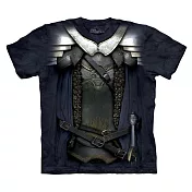 【摩達客】美國進口The Mountain 變身劍客 純棉環保短袖T恤L藍色