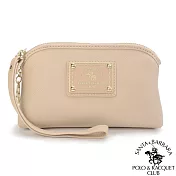 SANTA BARBARA POLO．聖大保羅 - 幸福微糖系列 拉鍊零錢袋-粉膚色 SB58-03612