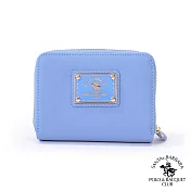 SANTA BARBARA POLO．聖大保羅 - 幸福微糖系列 拉鍊零錢短夾-寧靜藍 SB58-03713