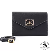 SANTA BARBARA POLO．聖大保羅 - 幸福微糖系列 斜背信封式隨身包-經典黑 SB58-04101