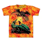 【摩達客】美國進口The Mountain 決鬥 純棉環保短袖T恤M橘色