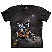 【摩達客】美國進口The Mountain Smithsonian系列 阿波羅登月小艇 純棉環保短袖T恤S黑色