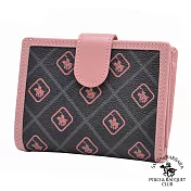 SANTA BARBARA POLO．聖大保羅 - 粉紅摩登系列多卡拉鍊零錢短夾 SB18-05201