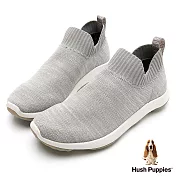 Hush Puppies Bounce Max 高效彈力休閒針織女便鞋US6淺灰