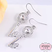 AMANDA艾曼達甜心 耳環-幸福心鑰-1486