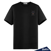 <現貨+預購>經典狼印花圓領短袖T恤 四色-HeHaM黑色