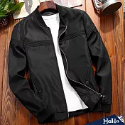 (現貨+預購) 早秋款休閒棒球外套 三色-HeHaM黑色