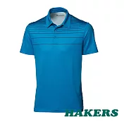 【HAKERS 哈克士】男 Smart Comfort 條紋快乾POLO衫(藍色/灰色 二色可選)S藍色