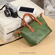 復古簡約水餃包綠色