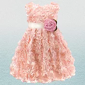 【Gracious May】美國手工洋裝 甜美花公主 (4T-5T)粉紅色