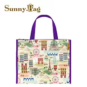 Sunny Bag - 多功能橫式拉鍊提袋-巴黎印象