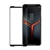 Xmart for ASUS ROG Phone II ZS660KL 超透滿版 2.5D 鋼化玻璃貼-黑