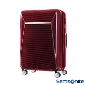 Samsonite新秀麗 25吋 ENWRAP防盜拉鍊PC可擴充飛機輪行李箱(梅洛紅)