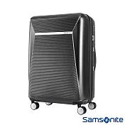 Samsonite新秀麗 28吋 ENWRAP防盜拉鍊PC可擴充飛機輪行李箱(迷霧黑)