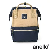 anello 經典口金後背包 亞麻米 L尺寸