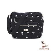 B.S.D.S冰山袋鼠 - 勾心紅妝 - 甜美刺繡多夾層斜背包【G069K】 心型粉