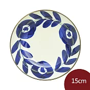 Natural69 波佐見燒 吳須 甜點盤 木的葉 15cm