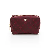 russet 經典系列緹花布化妝包(中) -酒紅/紅