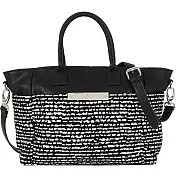 KIPLING針織拼接兩用托特包-黑白 (現貨+預購)黑白