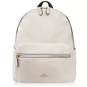 COACH 卵石皮革 / 大款 / 後背包白色