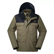 【The North Face】男 Gore-Tex暖魔球兩件式防風防水外套M卡其