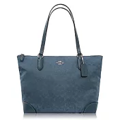 COACH 尼龍 / 中款 / 肩背托特包深藍