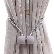 日系簡約磁扣式窗簾綁帶(2入1組)粉