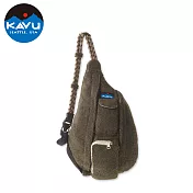 【西雅圖 KAVU】Mini Rope Fleece 休閒毛毛後背包 沼澤棕 #9220