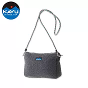 【西雅圖 KAVU】SO FLEECEY 時尚休閒毛毛側背包 碳黑 #9222