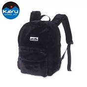 【西雅圖 KAVU】Fuzz Cub 休閒毛毛後背包 黑色 #9224