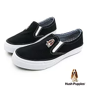 Hush Puppies 經典中性咖啡紗懶人鞋US5.5黑色