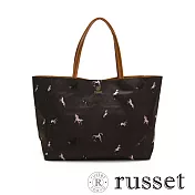 russet CLOUDS系列雲尼龍WOODLANDER托特包(大) 咖