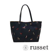 russet CLOUDS系列雲尼龍WOODLANDER拖特包(中) 藍